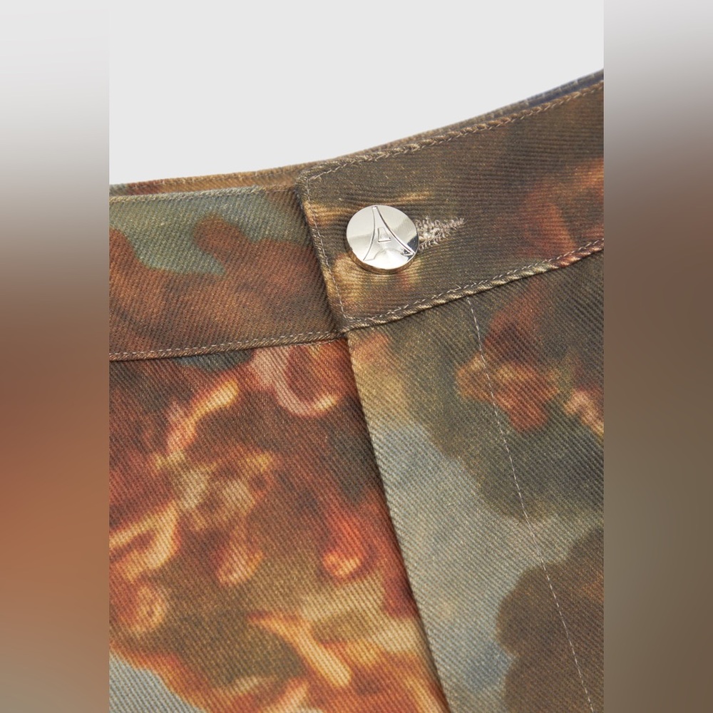 Manière De Voir Art Corset Top & Mid Rise Art Cargo Pants With Tassels Set - Picture 10 of 11